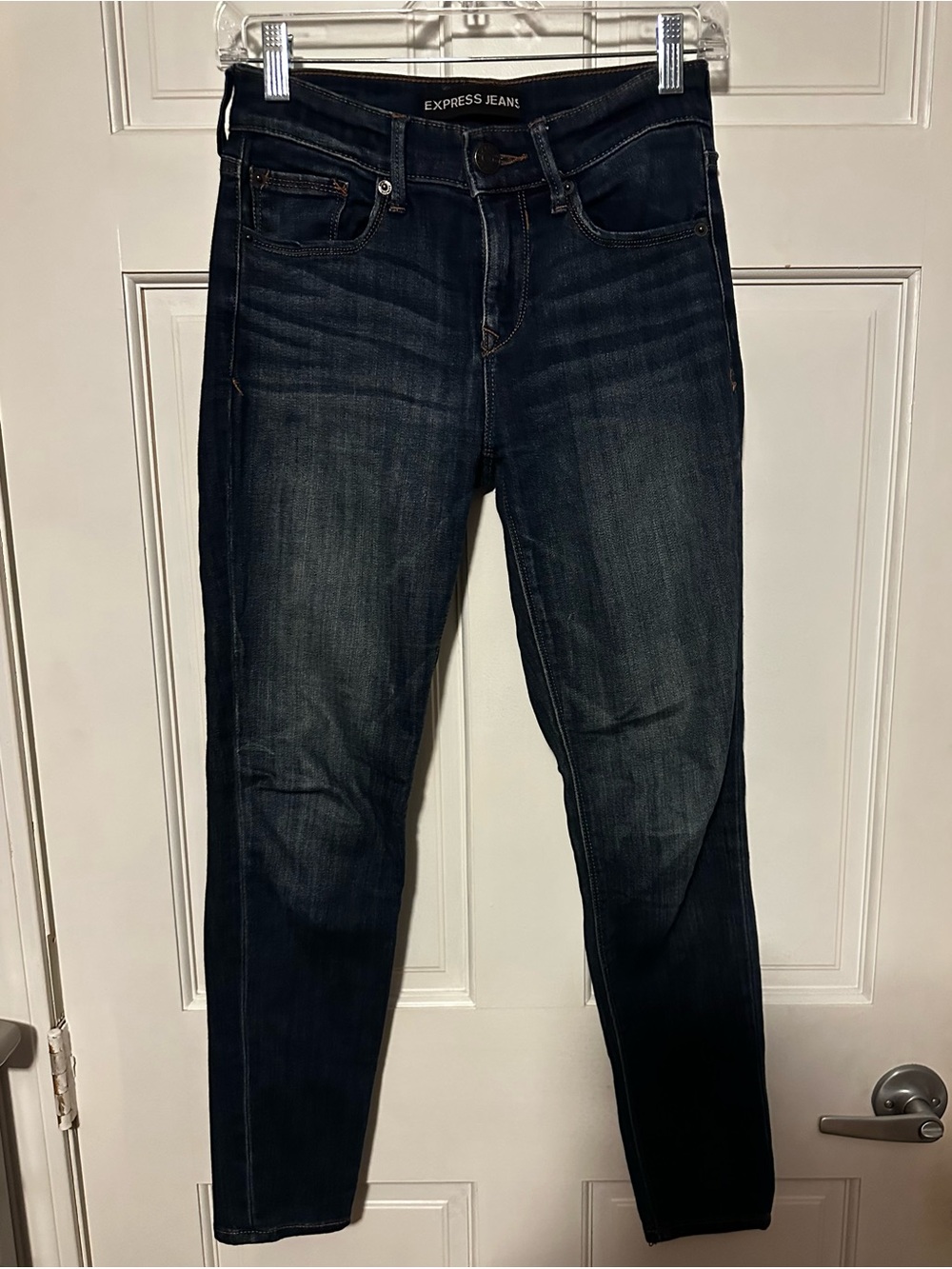 Express Dark Blue Skinny Jeans